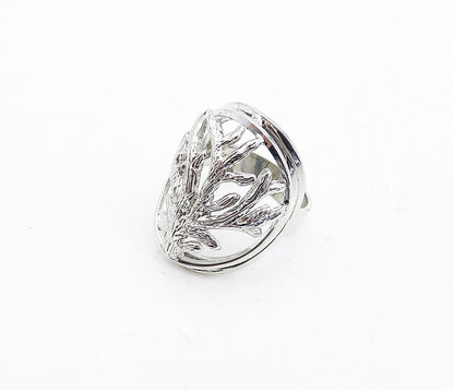 TAHARA & CO. 925 Silver  Polished Tree Branches Dome Band Ring Sz 6  RG5527