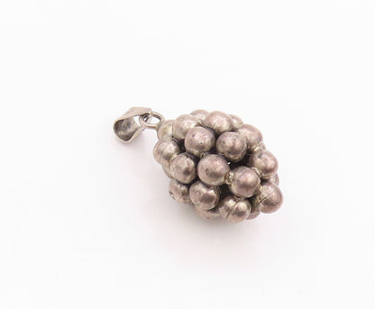 925 Sterling Silver Vintage Pendant MEXICO Antique Sphere Bead Cluster  PT24343