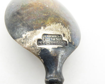 SORENSEN DENMARK 925 Sterling Silver  Vintage Dark Tone Espresso Spoon  TR2469