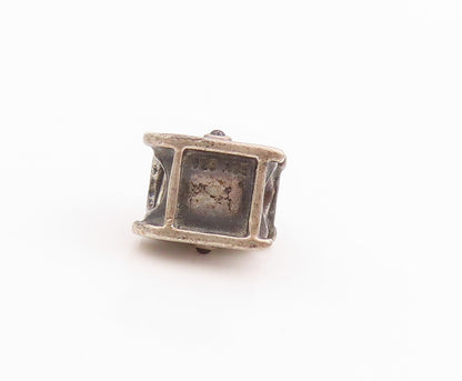 925 Sterling Silver Vintage Pendant PANDORA Garnet Jolly Sleigh Charm  PT24950