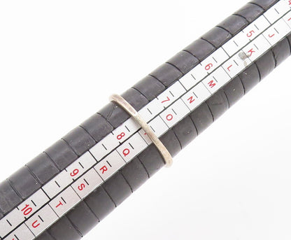 925 Sterling Silver Vintage Ring Smoky Quartz Solitaire Band  Sz 7.5  RG34433