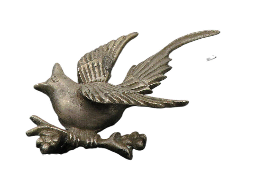 PRIETO AVE JUAREZ 925 Sterling Silver  Vintage Perched Bird Brooch Pin  BP4026