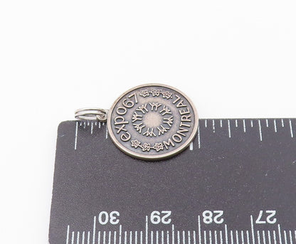 925 Sterling Silver  Vintage Montreal Expo 97 Dark Tone Pendant  PT18936