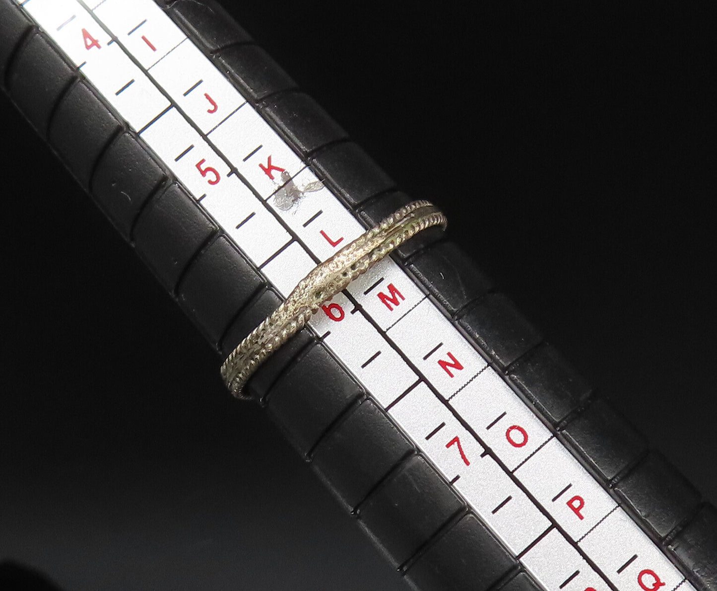 925 Sterling Silver Vintage Antique Brown Agate Twisted Rope Ring Sz 6 RG25631
