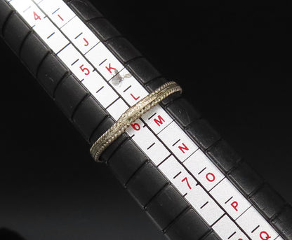 925 Sterling Silver Vintage Antique Brown Agate Twisted Rope Ring Sz 6 RG25631