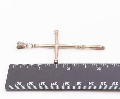 LEVINS MEXICO 925 Silver  Vintage Minimalist Religious Cross Pendant  PT21026