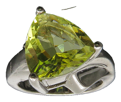 925 Sterling Silver  Vintage Citrine & Genuine Diamonds Band Ring Sz 5 RG21801