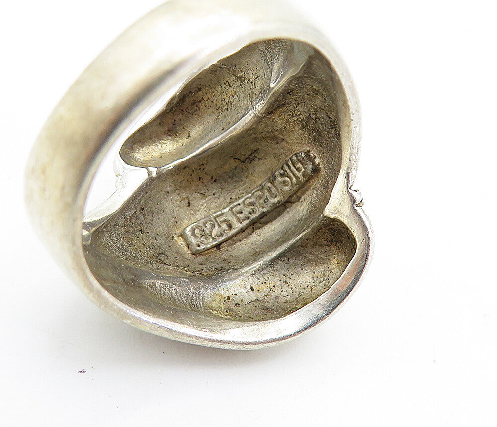 ESPO 925 Sterling Silver  Vintage Rope Twist Fluted Band Ring Sz 10  RG7048