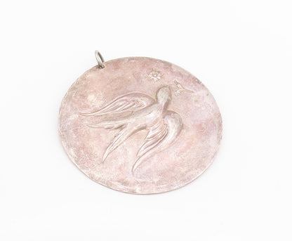 925 Sterling Silver Vintage Pendant 1971 TOWLE Antique Bird Of Peace  PT24709
