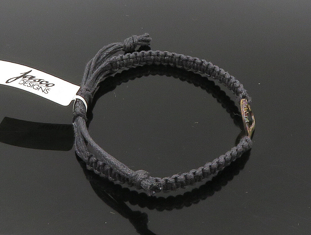Gold Over 925 Silver  Gemstones Heart Adjustable Friendship Bracelet  BT1017