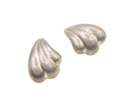 BAYANIHAN 925 Silver & 14K GOLD  Vintage Fluted Hollow Drop Earrings  EG9486