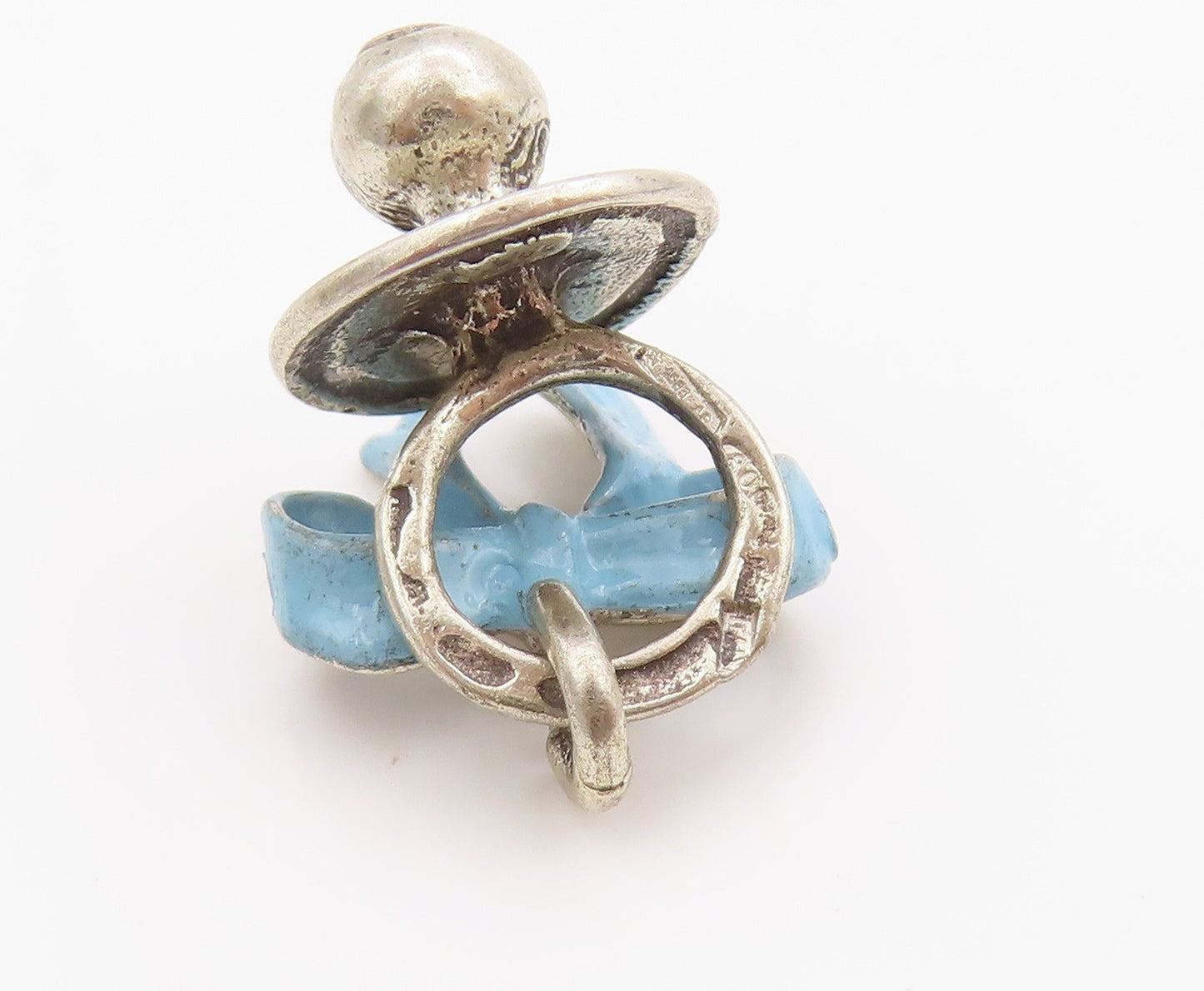 925 Sterling Silver Vintage Pendant Solid Newborn Baby Shower Charm   PT24990
