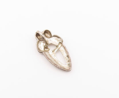 925 Sterling Silver  Vintage Modernist Family Love Motif Pendant  PT19658