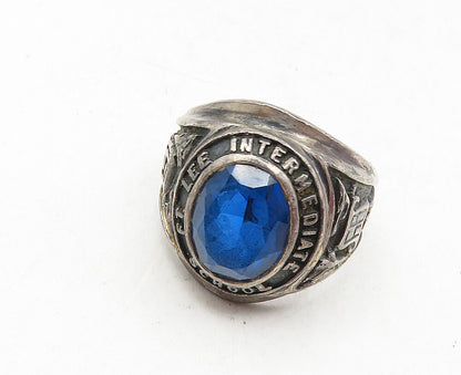 925 Sterling Silver Vintage Ft. Lee Intermediate School 1968 Ring Sz 5 RG9520