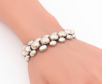 925 Sterling Silver Vintage Bracelet DANECRAFT Modernist Beaded Chain  BT11517