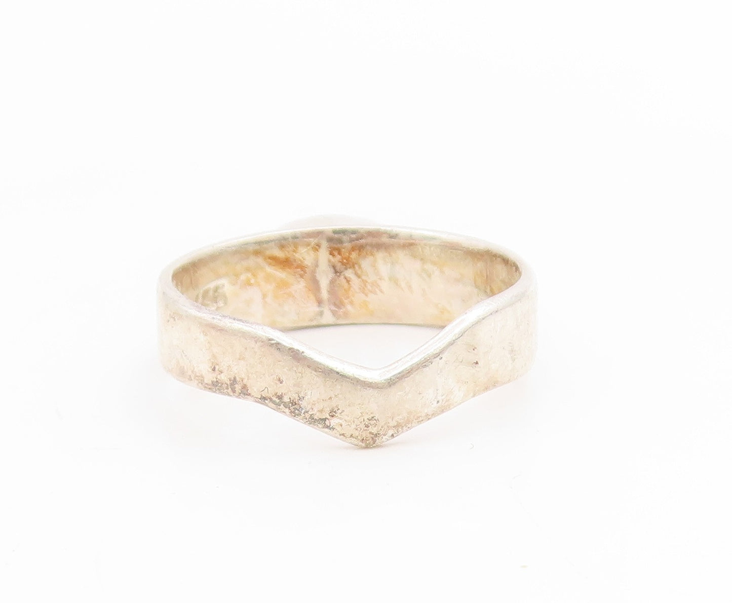 925 Sterling Silver Vintage Ring SAJEN Drusy Quartz Scrollwork  Sz 8  RG34686