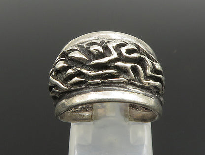 BERNTSEN HUGHES NORWAY 925 Silver  Vintage Modernist Band Ring Sz 5.5  RG24664