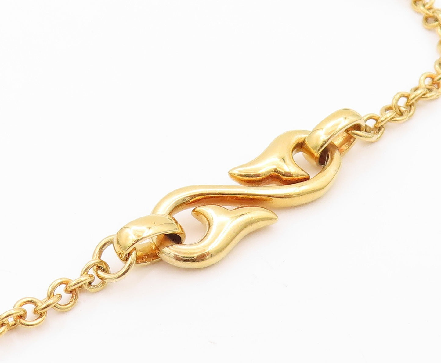 925 Sterling Silver Vintage Necklace Gold Plated Minimalist Green Pearls NE4507