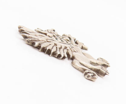 925 Sterling Silver Vintage Paper Weight king Of All Beasts Griffin  TR3892