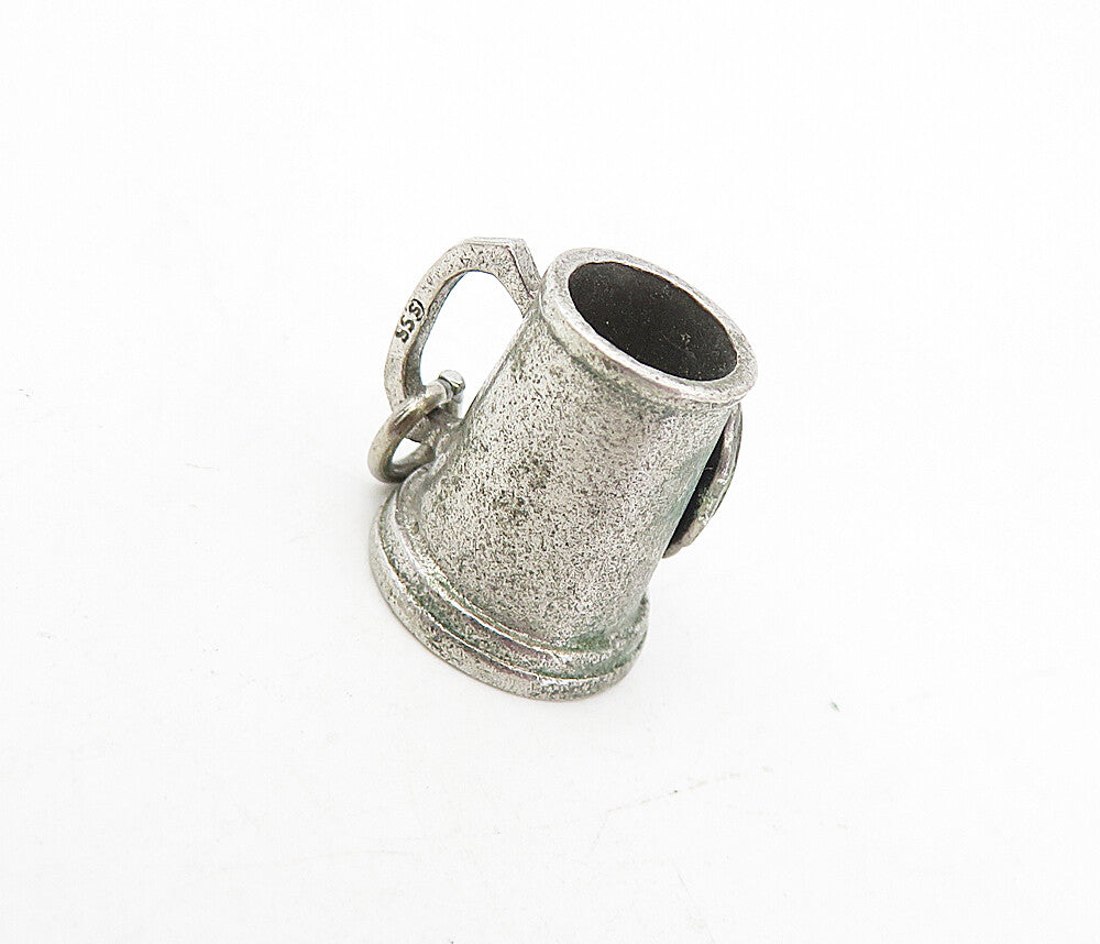 925 Sterling Silver Vintage Antique Kents Hill School Mug Cup Pendant PT6270