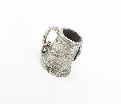 925 Sterling Silver Vintage Antique Kents Hill School Mug Cup Pendant PT6270