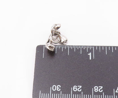 925 Sterling Silver  Vintage Two High Heels Sandals Charm Pendant  PT21266