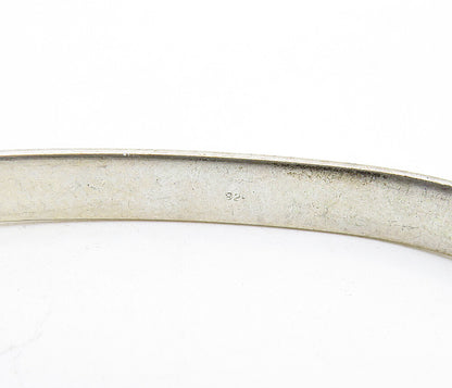 I.M.P.R 925 Sterling Silver   Vintage Etched Writing Cuff Bracelet  BT3249