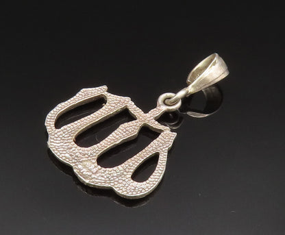 925 Sterling Silver  Vintage Antique Arabic Prayer Pendant  PT20688
