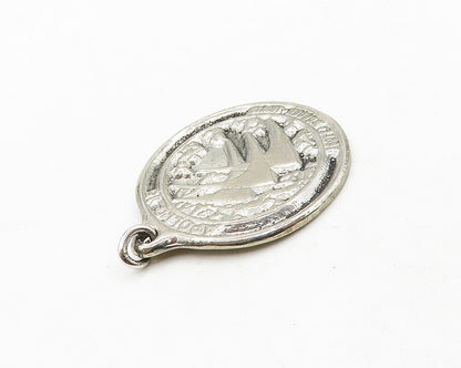 925 Sterling Silver  Vintage Apollo 15 Spacecraft 1971 Pendant  PT15516