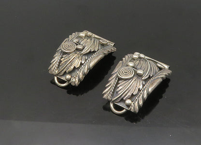 NAVAJO 925 Sterling Silver  Vintage Floral Spiral Swirl Watch Straps  TR3043