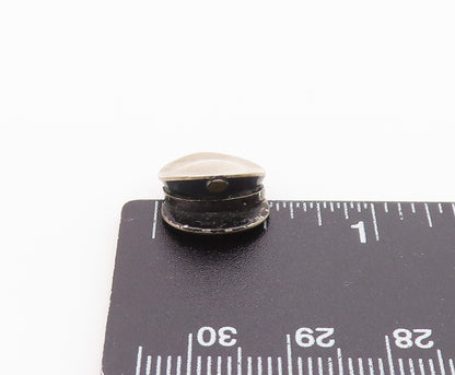925 Sterling Silver  Vintage Petite Old Fashioned Police Hat Pendant  PT19375