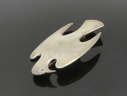 925 Sterling Silver  Vintage Antique Smooth Bird Silhouette Brooch Pin  BP9275