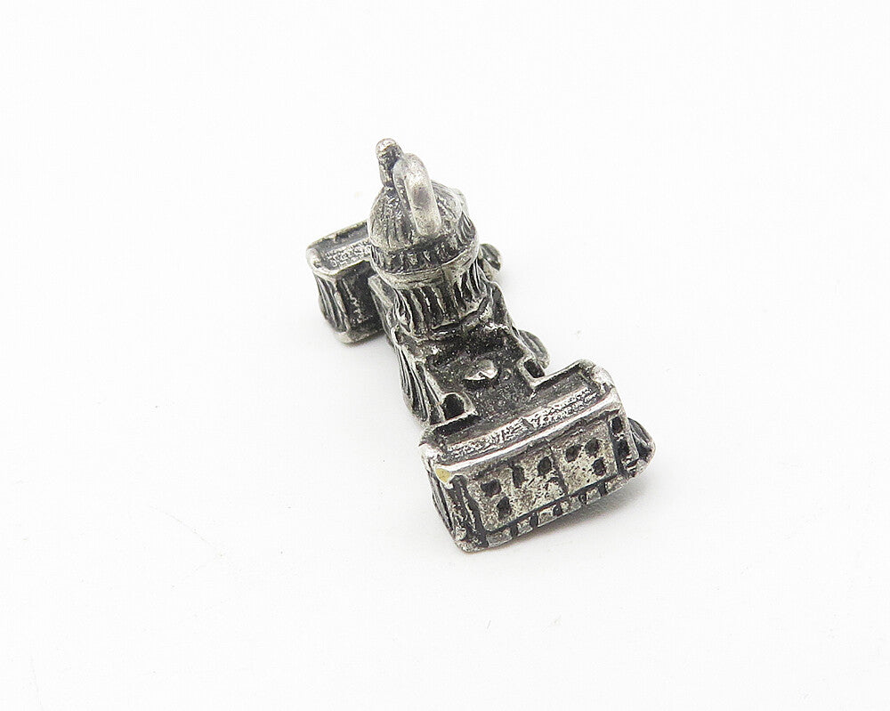 925 Sterling Silver  Vintage Dark Tone U.S. Capitol Building Pendant  PT9255