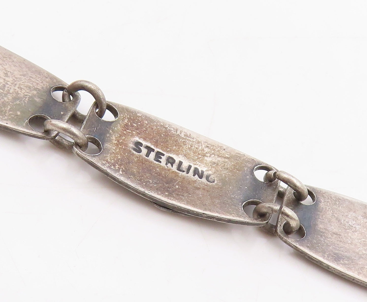 925 Sterling Silver Vintage Bracelet St. John's College Brooklyn Alumni  BT11475