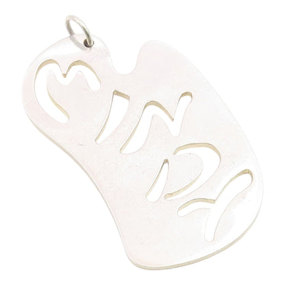 925 Sterling Silver Vintage Pendant TENDLER Modernist Cutout Locket  PT26003