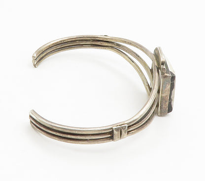925 Silver Vintage White Buffalo Stone Cuff Bracelet BT5882