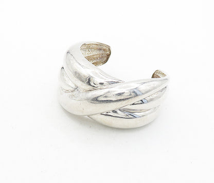 CHARLES KRYPELL 925 Sterling Silver  Vintage Shiny Swirl Cuff Bracelet  BT1649