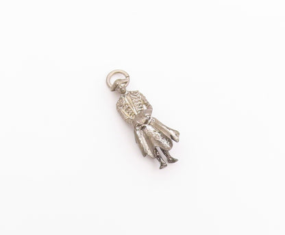 925 Sterling Silver Vintage Pendant Spanish Matador Bullfighter Figure  PT26458