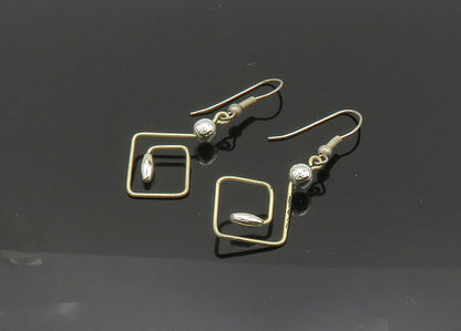 925 Sterling Silver  Vintage Shiny Beaded Design Dangle Earrings  EG10385