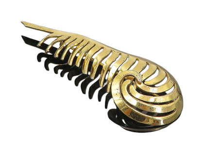 925 Sterling Silver  Vintage Shiny Handmade Swirl Design Brooch Pin  BP3137