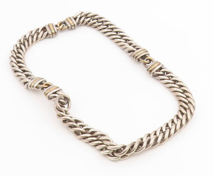 925 Sterling Silver Vintage Necklace CHRISTOFLE Classic Curb Chain HEAVY  NE4885