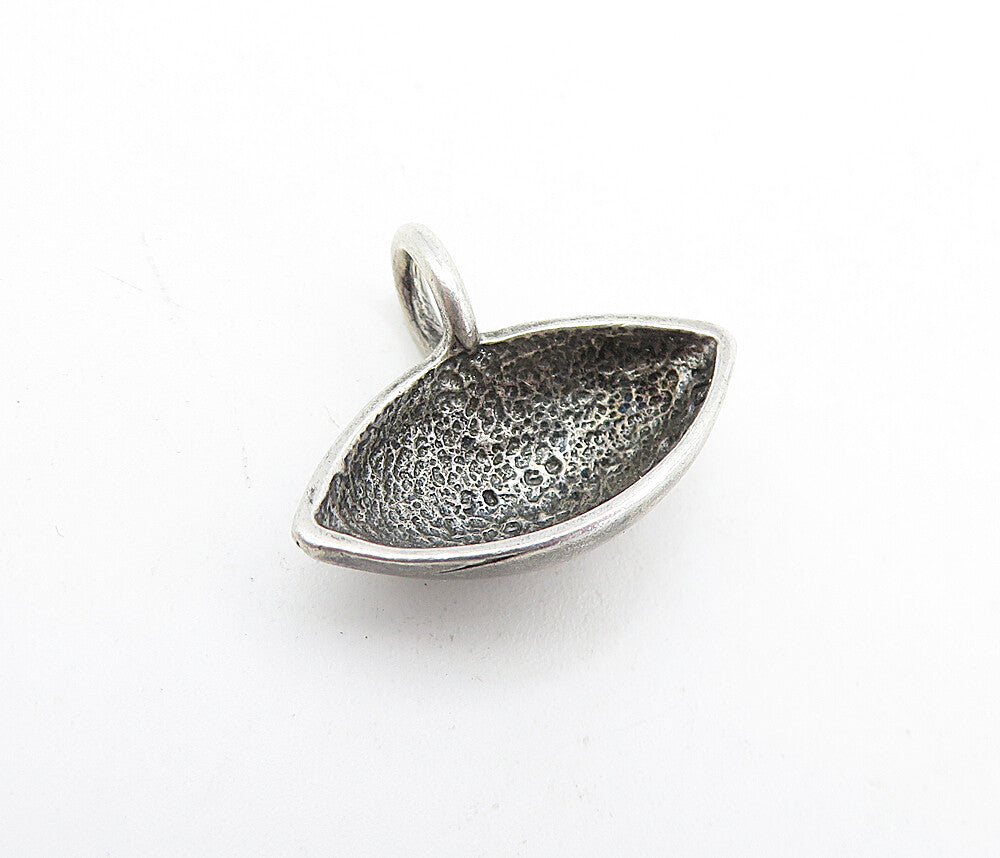 925 Sterling Silver  Vintage Dark Tone Football Motif Sports Pendant  PT3212