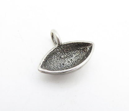 925 Sterling Silver  Vintage Dark Tone Football Motif Sports Pendant  PT3212