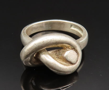 HUBERTUS VON SKAL 925 Sterling Silver Vintage Love Knot Ring Sz 6.5 RG24949