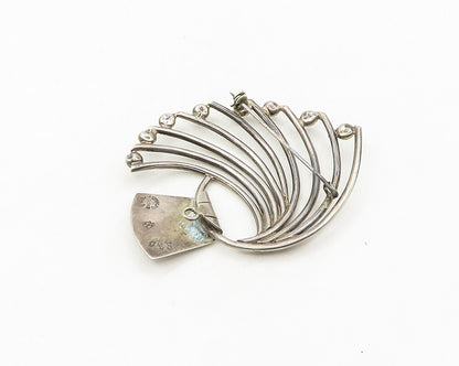 BETO MEXICO 925 Sterling Silver  Vintage Modernist Design Brooch Pin  BP7193