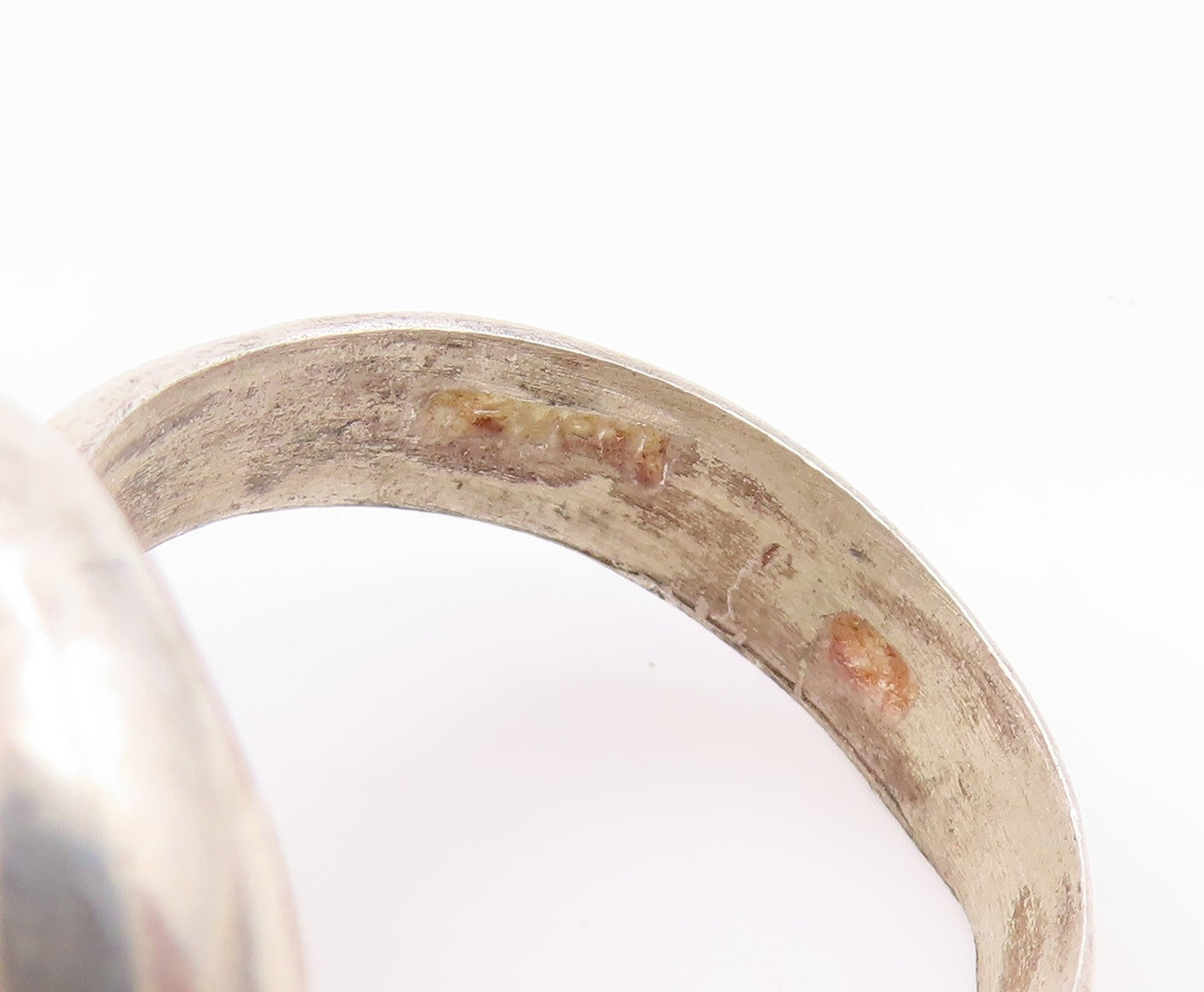 925 Sterling Silver Vintage Ring ISRAEL Lapis Lazuli Band  Sz 10.5  RG35783