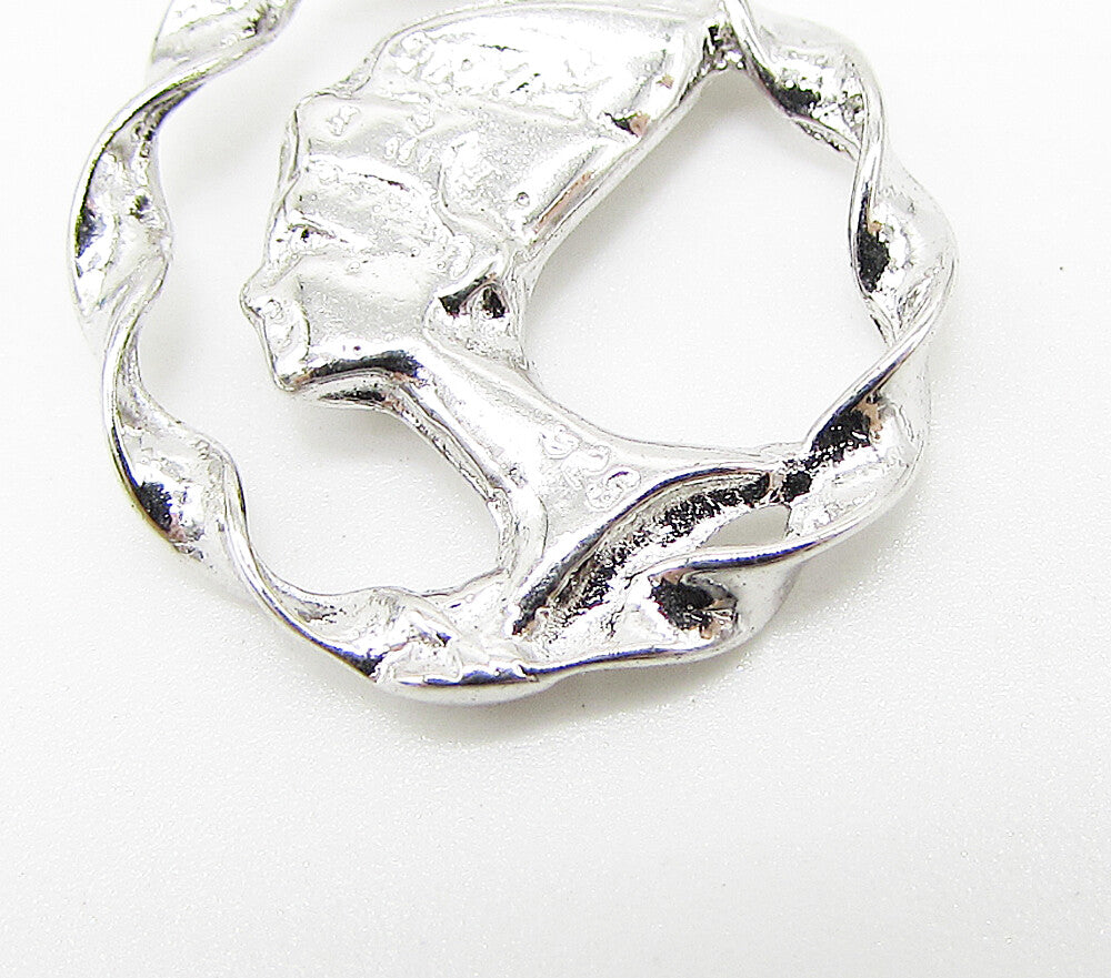 925 Sterling Silver  Shiny Egyption Goddess Drop Pendant  PT2268