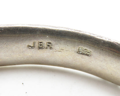 JBR 925 Sterling Silver  Vintage Genuine Diamonds Bangle Bracelet  BT7538