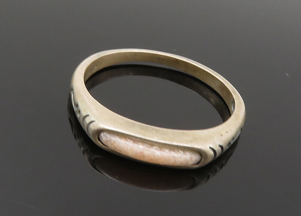 CAROLYN POLLACK 925 Sterling Silver Vintage Rhodochrosite Band Ring Sz 8 RG20359
