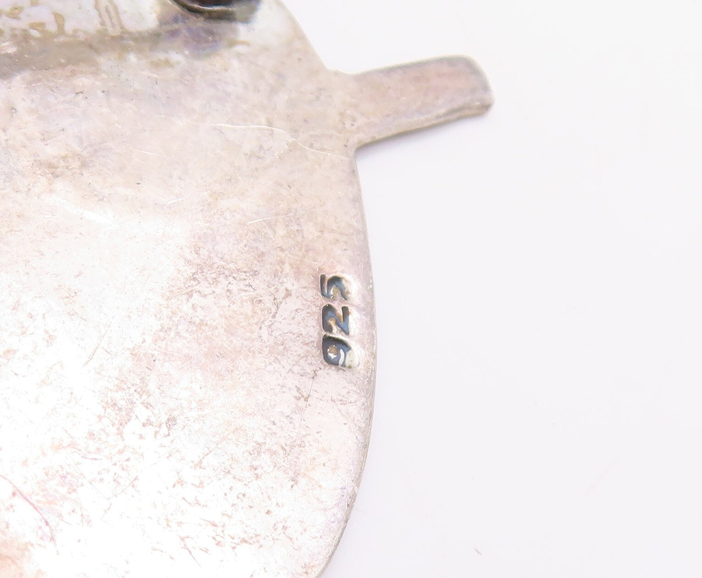 925 Sterling Silver Vintage Brooch Pin Boy In Surprise Carved Face  BP11294